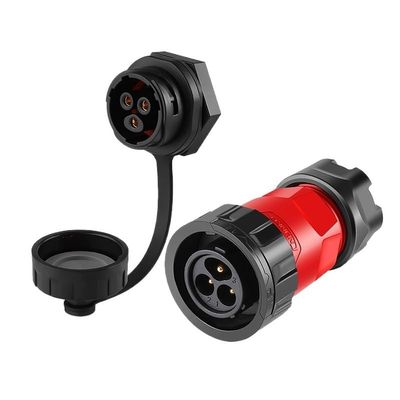ZTIMEEBL YM20 M20 Aviation 2 3 4pin IP67 Waterproof Plastic Male Plug Female Socket Power Connector for Drone Maritime Mining Industry(3pin Set)