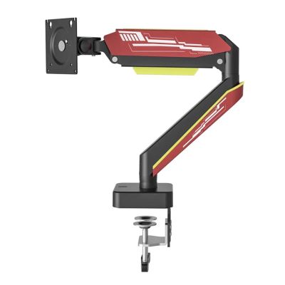 UBEERNVX Monitor Mounting Arm LED RGB Single Monitor Stand Monitor Arm Maximum Loading 49 Inch 20KG Suitable for Game Room Stand Monitor(E9W-L)