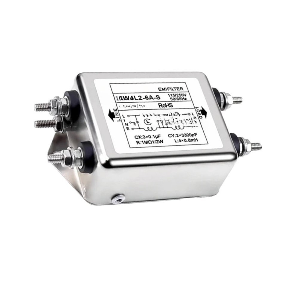 1pcs AC Power Filter CW4L2-3/6/10/20A-T/S CW4L2-20A- AC Single-Phase CW4-3A-T 6A 10A 20A Power Supply Filter(CW4L2-6A-S)