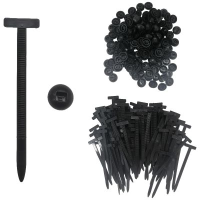 120 Pcs Nylon Universal Cable Tie Buckle - Heavy Duty Zip Ties With Pin & Button Design, UV Resistant Plastic Fasteners for Car Daily Repair, Home, Office & Engine Lower Guard Plates