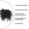 120 Pcs Nylon Universal Cable Tie Buckle - Heavy Duty Zip Ties With Pin & Button Design, UV Resistant Plastic Fasteners for Car Daily Repair, Home, Office & Engine Lower Guard Plates view 2