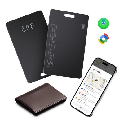 Lmrbelec Wallet Tracker Card for Apple & Android, Find My Credit Card Tracker for Wallet, Luggage, Rechargeable Tracking Card Works with Apple Find My & Google's Find Hub (for iOS & Android, 1 Pack)
