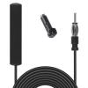 Car Stereo FM Radio Antenna, Hidden Windshield Antenna, DIN Plug Adhesive Patch Antennae + DIN Female to ISO Adapter for Vehicle Car Truck Stereo Receiver Head Unit FM HD Radio view 1