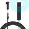 Car Stereo FM Radio Antenna, Hidden Windshield Antenna, DIN Plug Adhesive Patch Antennae + DIN Female to ISO Adapter for Vehicle Car Truck Stereo Receiver Head Unit FM HD Radio view 4