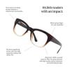 JONAS PAUL 2.0 Reading Glasses (Unisex), Brown Crystal Frame Blue Light Glasses - Recycled Polycarbonate Acrylic Lenses - Case Included view 3