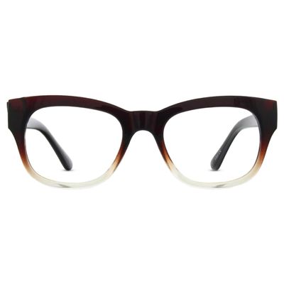 JONAS PAUL 2.5 Readers (Unisex), Brown Crystal Fade Frame Blue Light Glasses - Recycled Polycarbonate Acrylic Lenses - Case Included