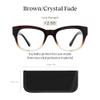 JONAS PAUL 2.5 Readers (Unisex), Brown Crystal Fade Frame Blue Light Glasses - Recycled Polycarbonate Acrylic Lenses - Case Included view 2
