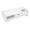 LABRIMP Neck Protection Desktop Storage Rack with Drawer Computer Screen Holder and Tablet Shelf Ergonomic Monitor Riser for Home Office School view 1