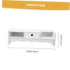LABRIMP Neck Protection Desktop Storage Rack with Drawer Computer Screen Holder and Tablet Shelf Ergonomic Monitor Riser for Home Office School view 2