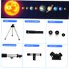 Mikinona Beginner-Friendly Refractor Telescope with Adjustable Tripod for Star Gazing and Adult Astronomy Lovers High Definition Lens with Wide Field of View for Clear Celestial view 2