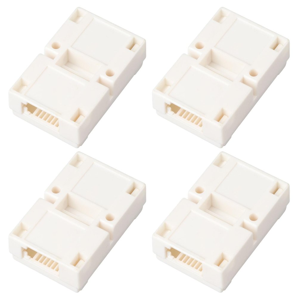 Create idea 4X BT Telephone Extension Socket BT Plug-BT Plug RJ11 for 4/6 Wires Telephone Line Extension
