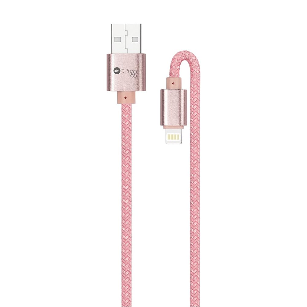 D-bugg USB-Lightning Fast Charging Cable 3m (Pink)
