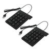 CONGARTENO 2pcs USB Numeric Keypad Mechanical Portable Number Pad with Shortcut Keys for Laptop Desktop Computer Accounting and Data Entry view 1