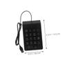 CONGARTENO 2pcs USB Numeric Keypad Mechanical Portable Number Pad with Shortcut Keys for Laptop Desktop Computer Accounting and Data Entry view 2
