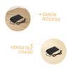 CONGARTENO 2pcs USB Numeric Keypad Mechanical Portable Number Pad with Shortcut Keys for Laptop Desktop Computer Accounting and Data Entry view 3