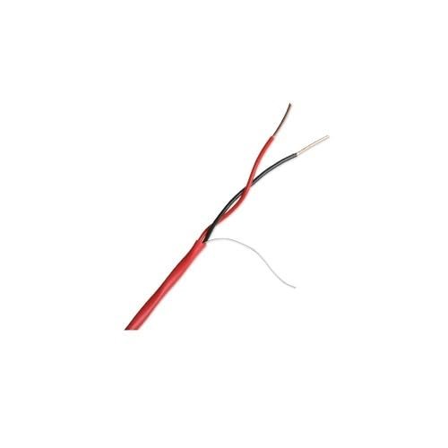 NST-222PL-SLD-1000-R 22 AWG 2-Conductor Plenum Rated Solid Copper Security Wire, 1000', Red