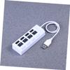 BRIGHTFUFU Portable USB Hub High-Speed Data Splitter with LED Indicator Compact Lightweight Design for Laptop PC Desktop Tablet Supports Major Operating Systems and Above view 4