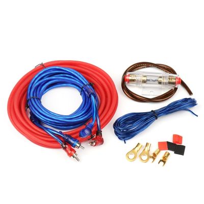 1500W Car Audio Wire Kit Amplifier Power Sub Woofer Wiring Power Cable Fuse Modification Audio Subwoofer 4.5M for Amplifier