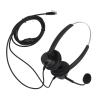 YuShaTra H360D RJ Binaural Phone Headset, Business Headset with Noise Canceling Microphone, Double Sided Telephone Headset for Call Centers Online Courses Skype Chats, Comfortable view 2
