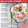 Custom Dog Cat Photo Sticker Personalized Flower Pet Name Portrait Face Photos Waterproof Die-Cut Vinyl Stickers for Laptop, Water Bottle, Scrapbook, Luggage, Funny Cute Aesthetic Decor Gifts view 3