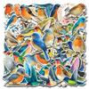 HIZILY 50 Pcs Bird Stickers Vinyl Waterproof Birds Decals Realistic Animal Sticker Scrapbooking Water Bottles Laptop Notebook Luggage Skateboard Guitar Helmet Gifts for Teens Students Adults view 1