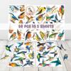HIZILY 50 Pcs Bird Stickers Vinyl Waterproof Birds Decals Realistic Animal Sticker Scrapbooking Water Bottles Laptop Notebook Luggage Skateboard Guitar Helmet Gifts for Teens Students Adults view 2