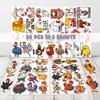 HIZILY 50 Pcs Funny Chicken Stickers Cute Rooster Sticker Farm Animal Vinyl Decal Water Bottle Laptop Scrapbook Journal Phone Skateboard Guitar Luggage Helmet Gifts for Teens Adults Students view 2