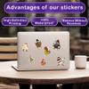 HIZILY 50 Pcs Funny Chicken Stickers Cute Rooster Sticker Farm Animal Vinyl Decal Water Bottle Laptop Scrapbook Journal Phone Skateboard Guitar Luggage Helmet Gifts for Teens Adults Students view 3