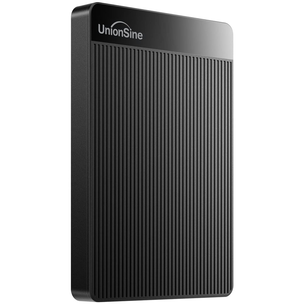 UnionSine 1TB Ultra Slim Portable External Hard Drive HDD-USB 3.0 for PC, Mac, Laptop, PS4, Xbox one, Xbox 360-(Black)