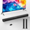 VEVOR Sound Bar for Smart TV, 2.0 Channel, 32-Inch 2 in 1 Detachable Soundbar TV Speakers, with Bluetooth HDMI AUX USB Connection, Remote Control, 80W Surround Sound System, for Home Theater Audio view 1