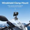 ANGESHA Durability Aluminum Motorcycle Windshield Mount Clamp for Action 5/acepro 180Adjustable Angles Quick Release Clamp view 2