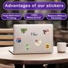 HIZILY 50 Pcs Ohio Stickers Buckeye State Sticker Waterproof Vinyl Decals Ohio Party Supplies Decorations Water Bottles Laptop Luggage Helmet Car Window Phone Skateboard Gifts for Men Women view 3