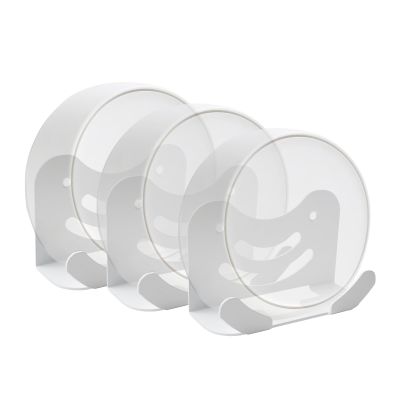 shinar Metal Wall Mount Kit Compatible with TP Link Deco BE23/BE25/BE3600/BE5000/WB7200/WB10800/WB14400 Mesh WiFi 7 System Space-Saving Bracket White (3 Pack)