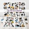 HIZILY 50 Pcs Tuxedo Cat Stickers Black White Cats Vinyl Decal Waterproof Cute Kitty Sticker Laptop Water Bottle Scrapbooking Journal Phone Skateboard Luggage Gifts for Teens Women Pet Owners view 2