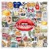 HIZILY 50 Pcs Wisconsin Stickers Waterproof WI State Vinyl Decal America Travel Sticker Laptop Water Bottle Tablet Luggage Scrapbook Journal Helmet Skateboard Phone Gifts for Men Women Adults view 1