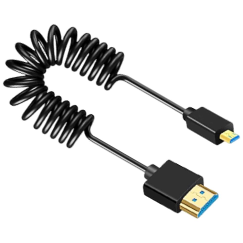 ANGESHA Fast Speed 8K UHD2.1 Version Spring Cable Gold Plated Connectors 60Hz Supported Thin Flexible Design
