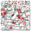 HIZILY 50 Pcs Polar Bear Stickers Arctic Animal Vinyl Decal Waterproof Christmas Winter Animals Sticker Laptop Water Bottle Scrapbook Journal Snowboard Helmet Gifts for Adults Women view 1