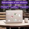 HIZILY 50 Pcs Polar Bear Stickers Arctic Animal Vinyl Decal Waterproof Christmas Winter Animals Sticker Laptop Water Bottle Scrapbook Journal Snowboard Helmet Gifts for Adults Women view 3