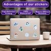 HIZILY 50 Pcs Winter Arctic Animal Stickers Polar Animals Sticker Snowflake Christmas Vinyl Decal Holiday Party Favors Water Bottle Laptop Scrapbooking Skateboard Phone Gifts for Women Adults view 3