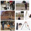 Rescue Tripod Lifting Rescue Equipment, Confined Space Tripod Kit Aluminum Confined Space Tripod Kit, Heavy Duty Fire Sewer Rescue Tripod/Safety Manhole Support Stand Lifting Eq view 3