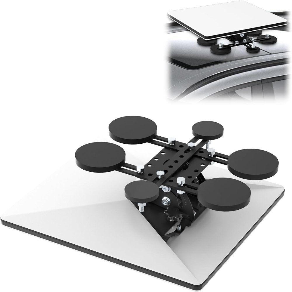 Burbifro 225lbs Starlink Mini Magnetic Mount, Starlink Mini Magnetic Roof Mounting Kit, Adjustable Tilt for RV/Boat/Pickup