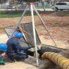 Confined Space Tripod Kit Rescue Tripod,Lifting and Rescue with 1200 Lbs Hand Winch, Rescue Safety Tripod, Derrick for Sewer Well Tunnel Entry view 1