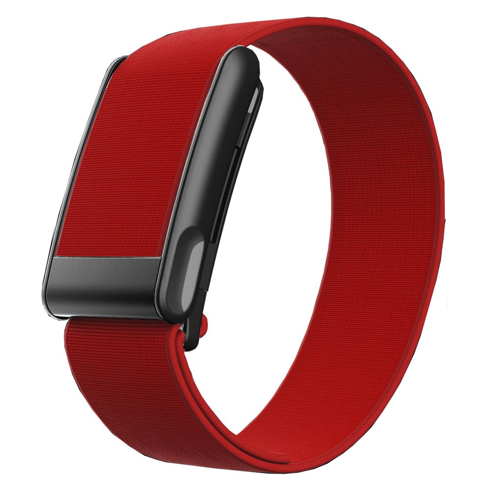 iprisu CoreKnit Waterproof Sport Band Compatible with WHOOP 5.0 / One/Peak/Life | Adjustable, Quick-Drying & Sweat-Resistant Strap for Workouts and Daily Wear (Wine Red/Black Metal, Life/MG)