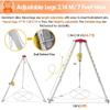 Adjustable Confined Space Rescue Kit Tripod Confined Space Tripod Kit 1200 1800 2600 LBS Self Locking Winch Rescue Tripod, Manhole Entry and Rescue Set, Tripod view 4