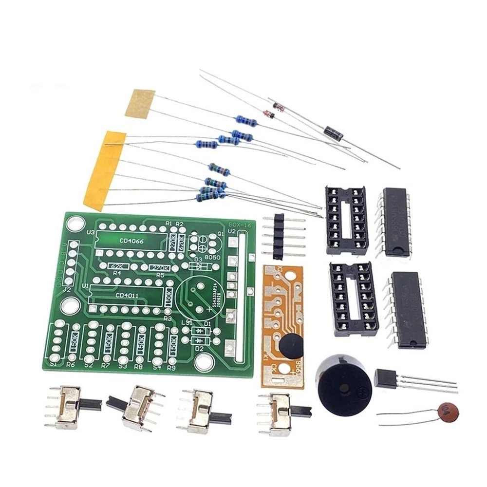 16 Music Sound Box BOX-16 Board 16-Tone Electronic Module DIY Kit Parts Components Soldering Practice Learning Kits for Arduino