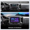10Inch Android Car Radio Upgrade for GMC Sierra Chevrolet Silverado 2014-2018 Touch Screen Stereo Head Unit Support Wirless Carplay Android Auto GPS Navigation Multimedia Player Stock Camera SWC view 2