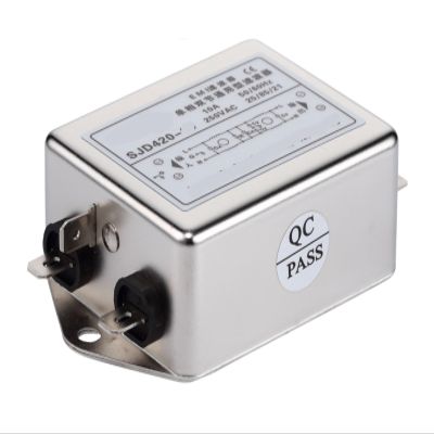 220V Single-Phase AC Double-Section Common Mode Differential Mode Power Supply Filter SJD420-1A 6A 10A 16A 20A(Insert DC SJD420D -10)