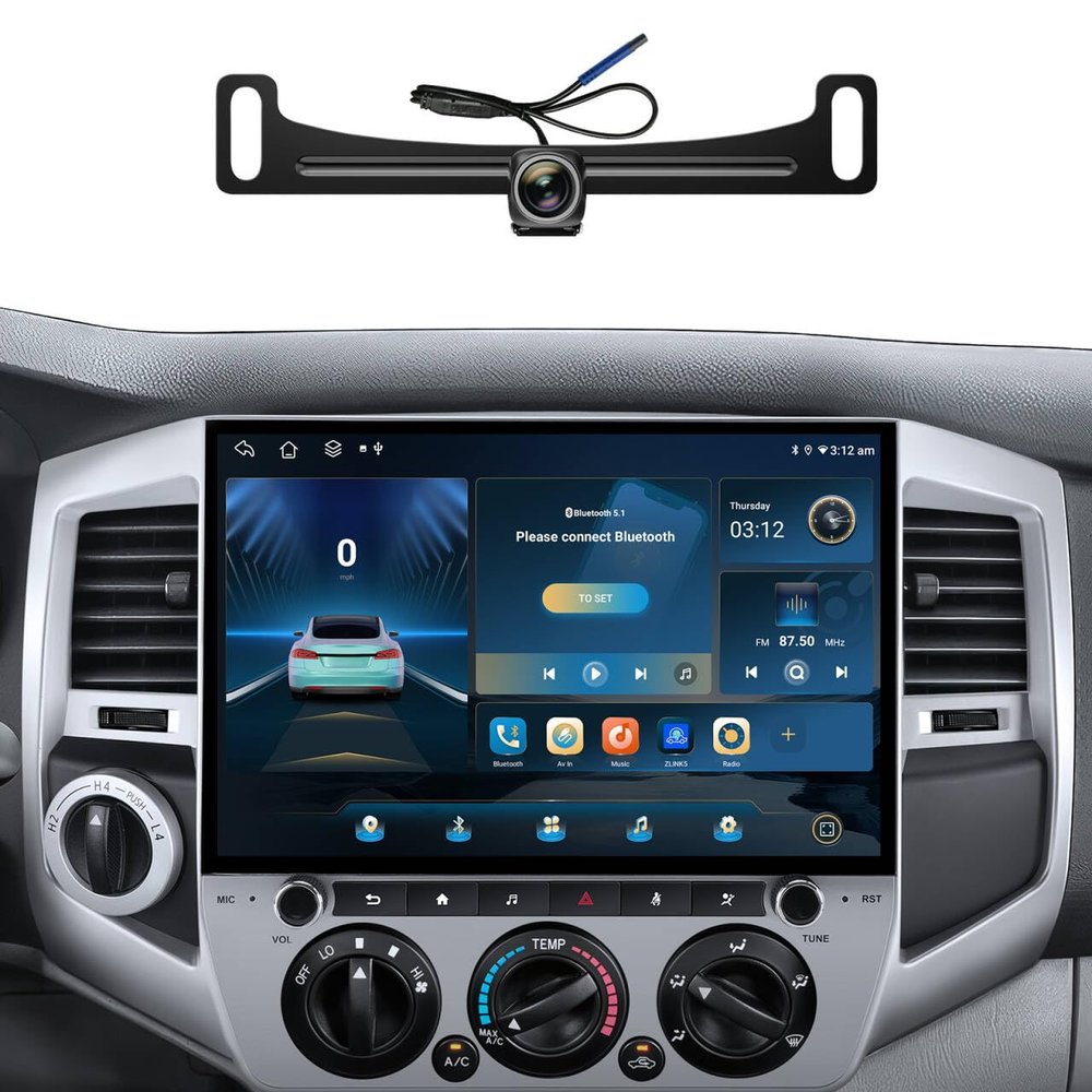 12.5" FHD Android 13 Car Stereo for Toyota Tacoma (2005-2015) - 8-Core 4G+64G Wireless CarPlay Android Auto with Physical Knobs, Support JBL System, 1920x1080 QLED Touchscreen, DSP, 5G WiFi