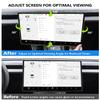 cybtkcar for Tesla Screen Swivel Mount Model Y Juniper Model 3 Highland 2025 2026 Screen Rotating Holder Center Console Screen Rotating Bracket Model Y Refresh Accessories 4 Way Rotation Adjustment view 2