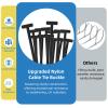 100PCS Nylon Universal Cable Tie Buckles Heavy Duty Self-Locking Zip Ties with Pin & Button UV-Resistant for Car Repair & More view 3